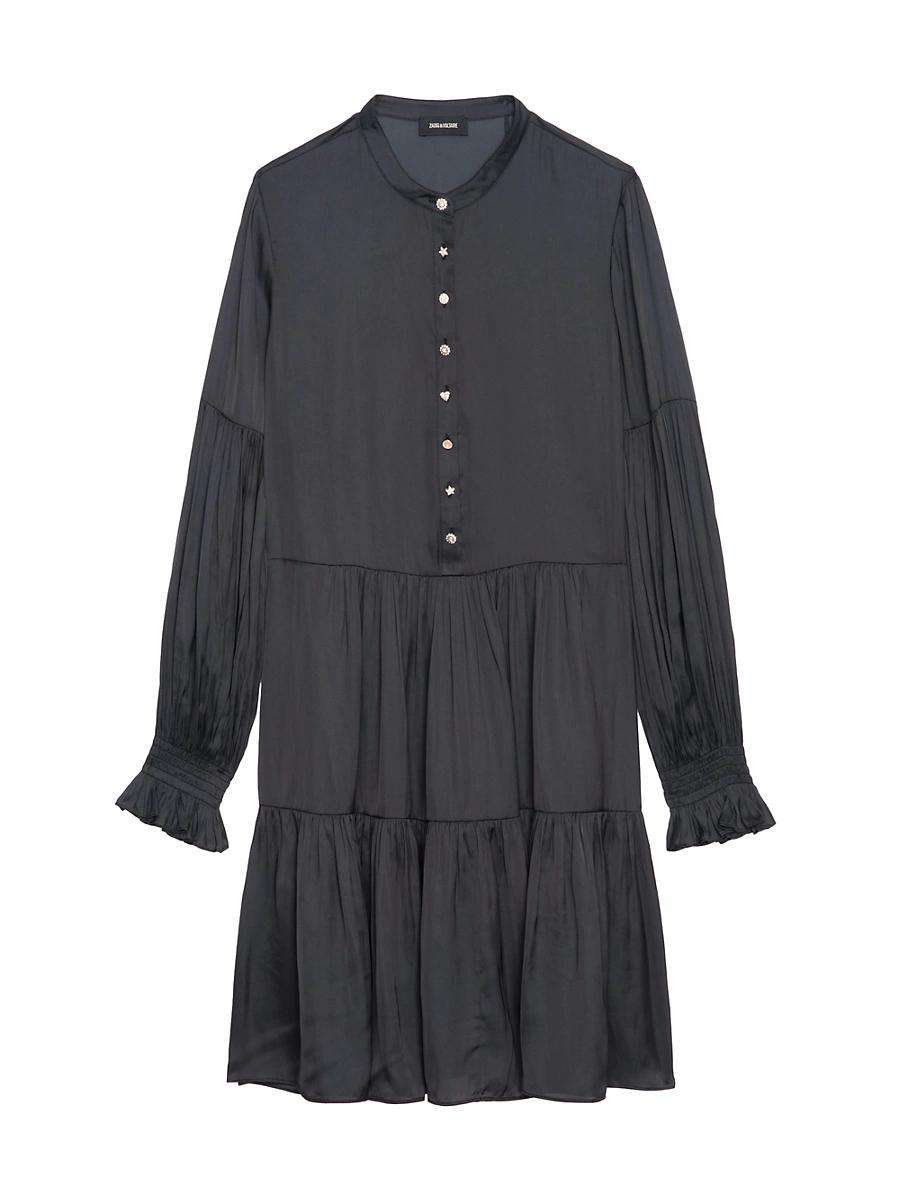 Womens Randy Satin Tiered Minidress Product Image