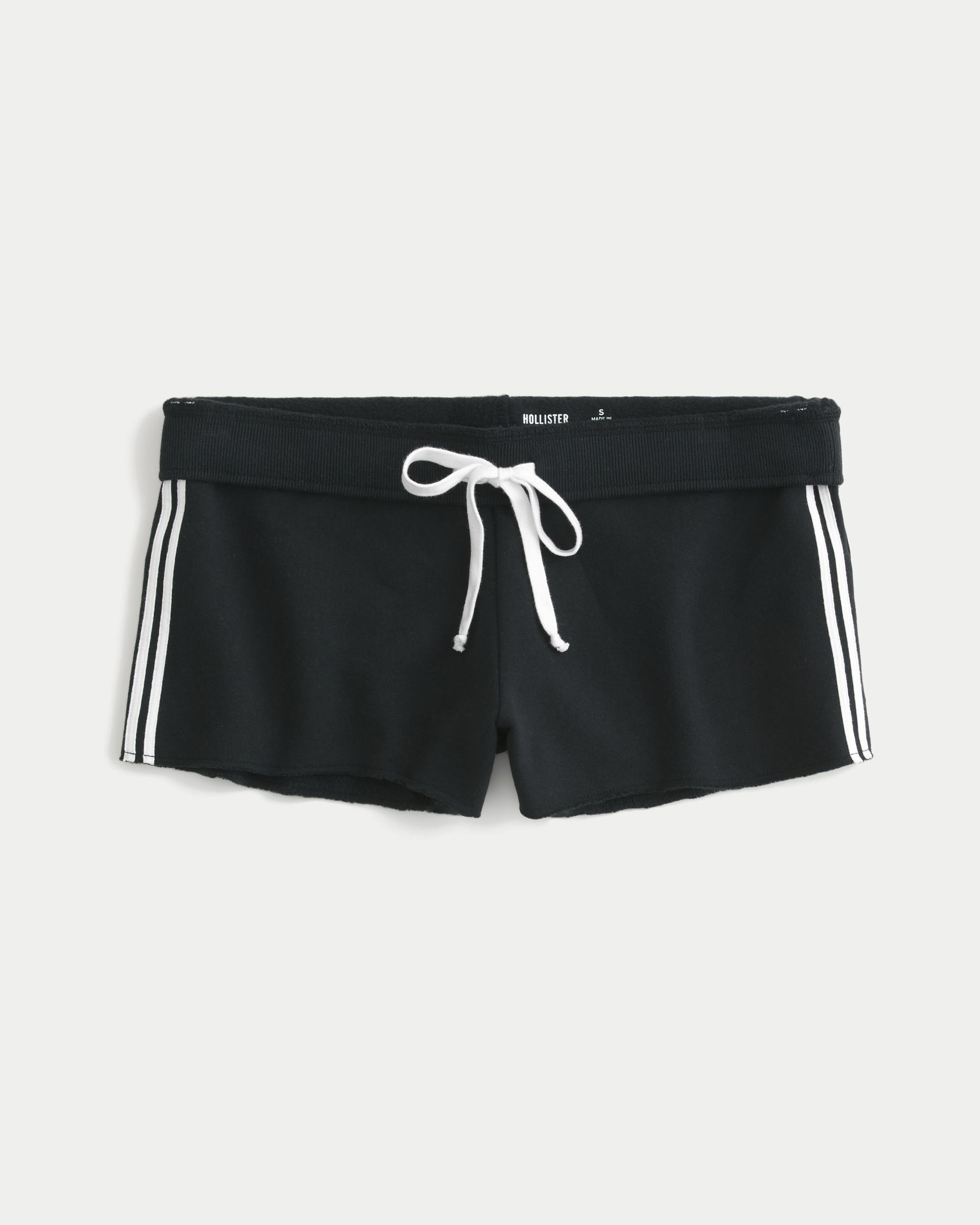 Number Graphic Mini Fleece Shorts Product Image