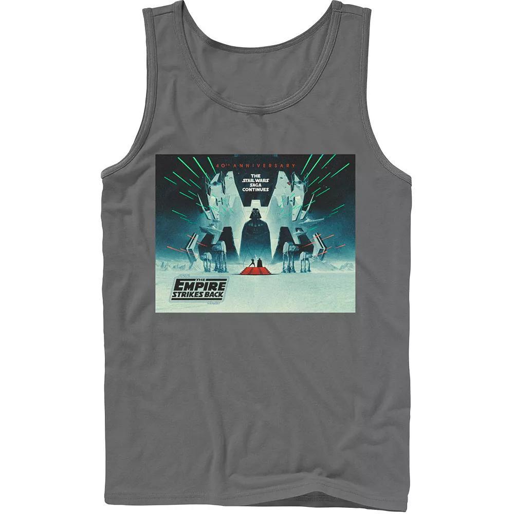 Men's Star Wars: The Empire Strikes Back 40th Anniversary Poster Tank Top, Size: Large, White Product Image