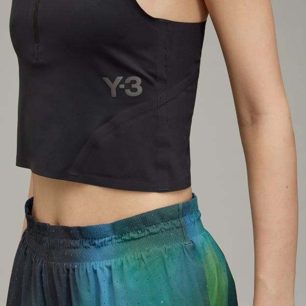 adidas Y-3 Running Fitted Top Black 2XS Womens Product Image