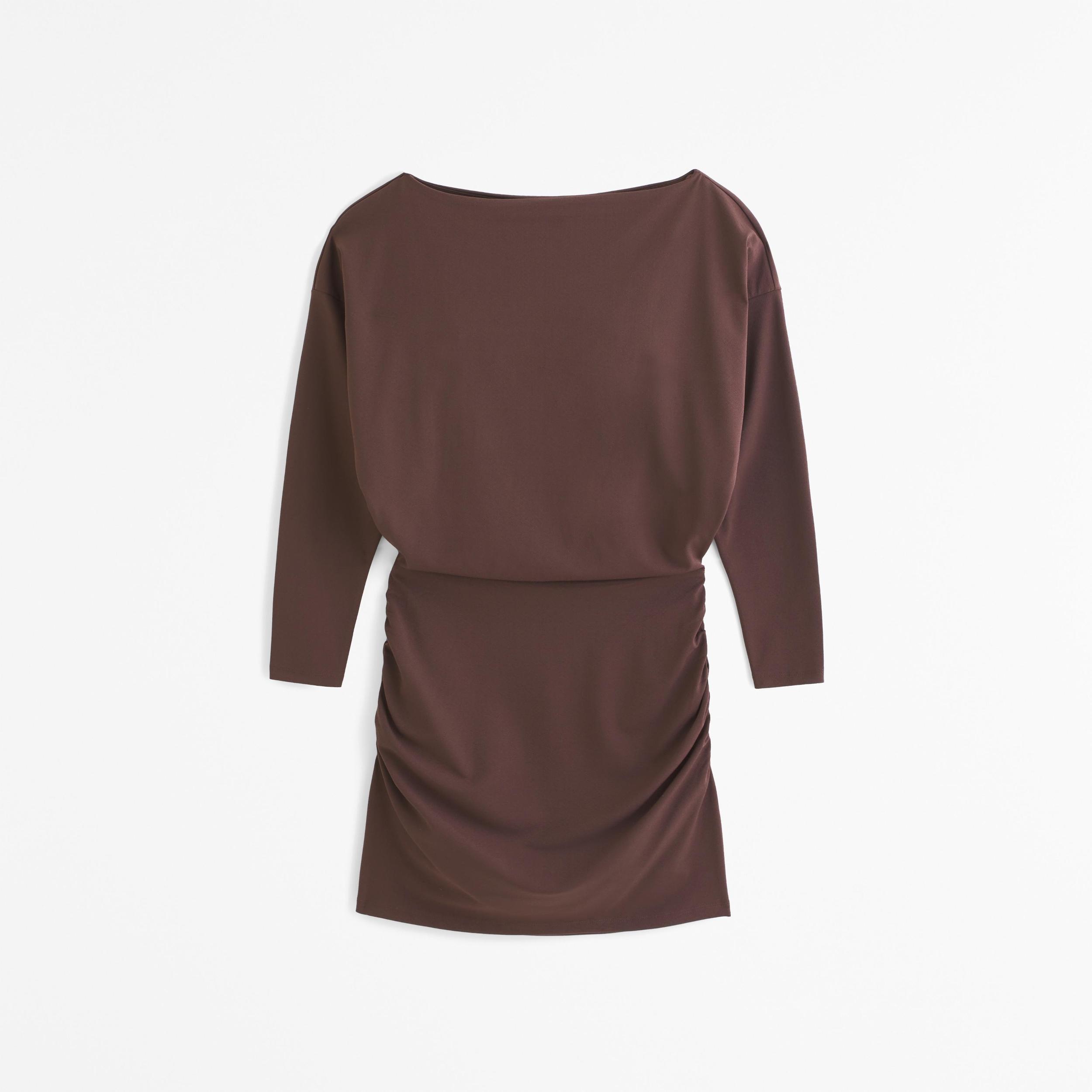 Draped Knit Mini Dress Product Image