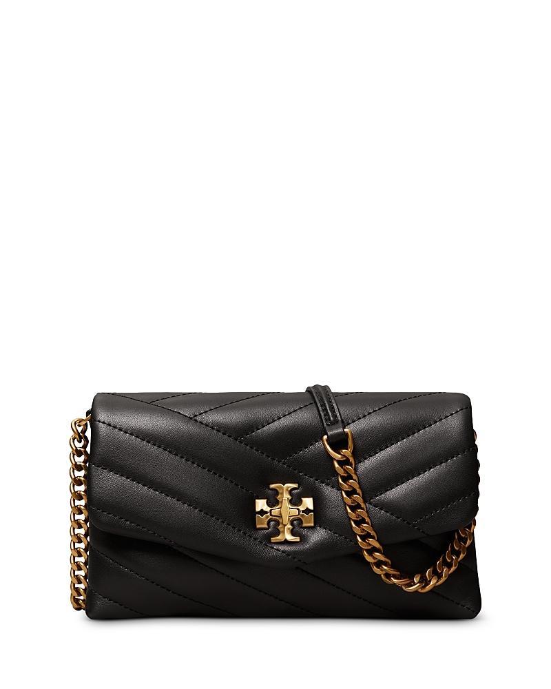 Womens Kira Chevron Leather Chain Wallet Product Image