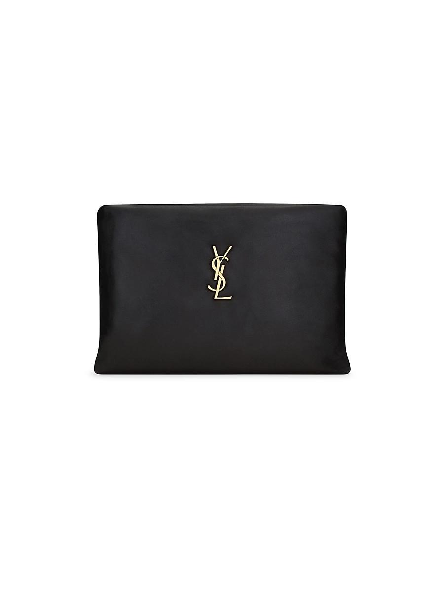 Saint Laurent Calypso Small Pouch in Lambskin Product Image