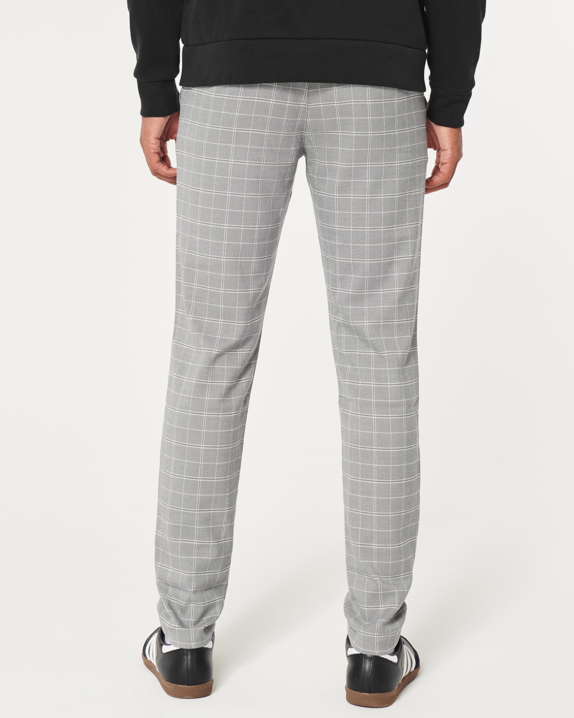 Skinny Windowpane Check Chino Pants Product Image