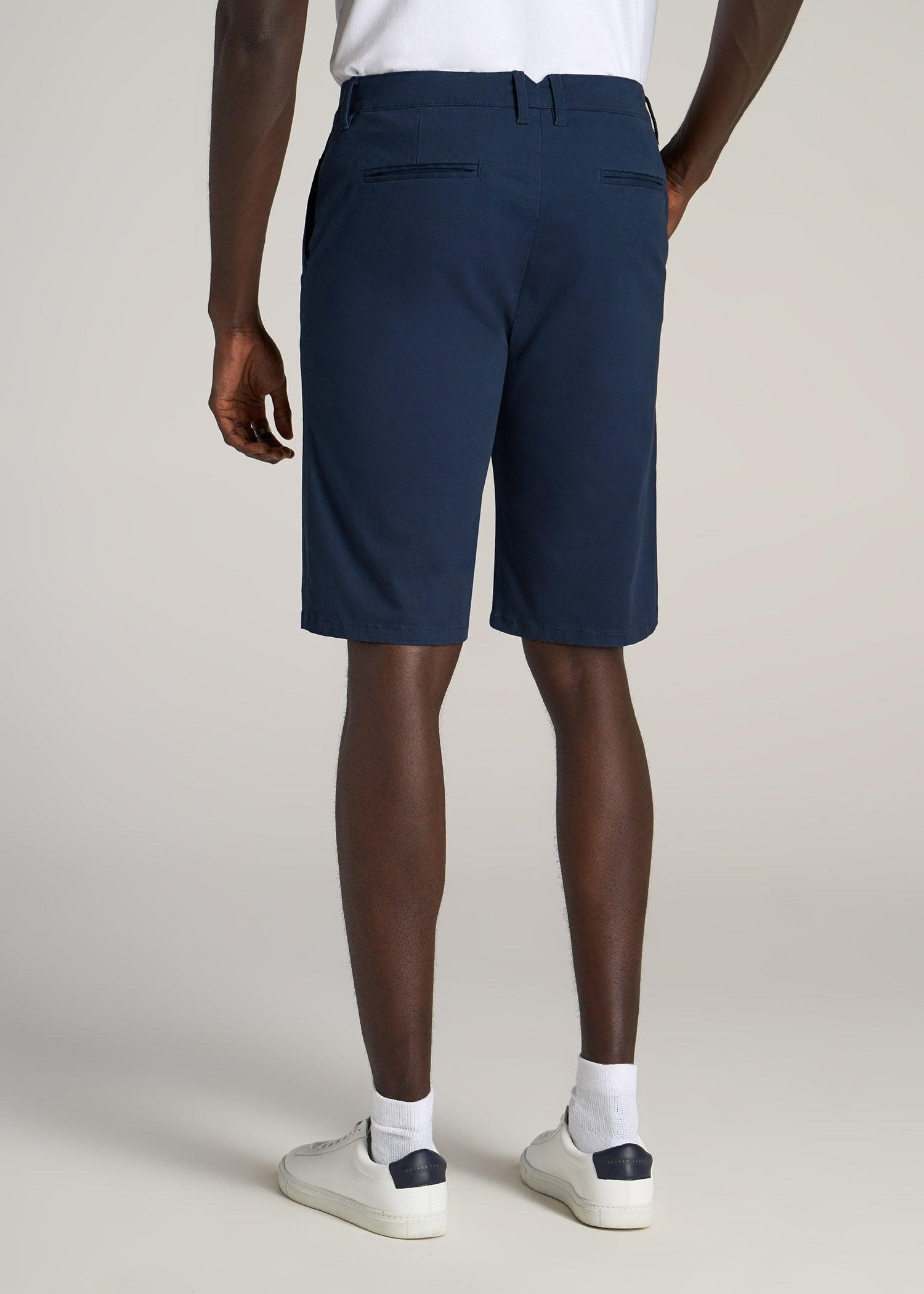 Chino Shorts for Tall Men in Fatigue Green Product Image