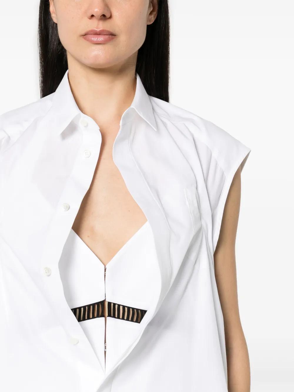 SACAI Layered-design Blouse In White Product Image