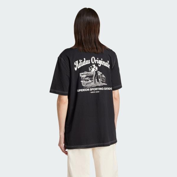 adidas Wabash Tee Black L Mens Product Image