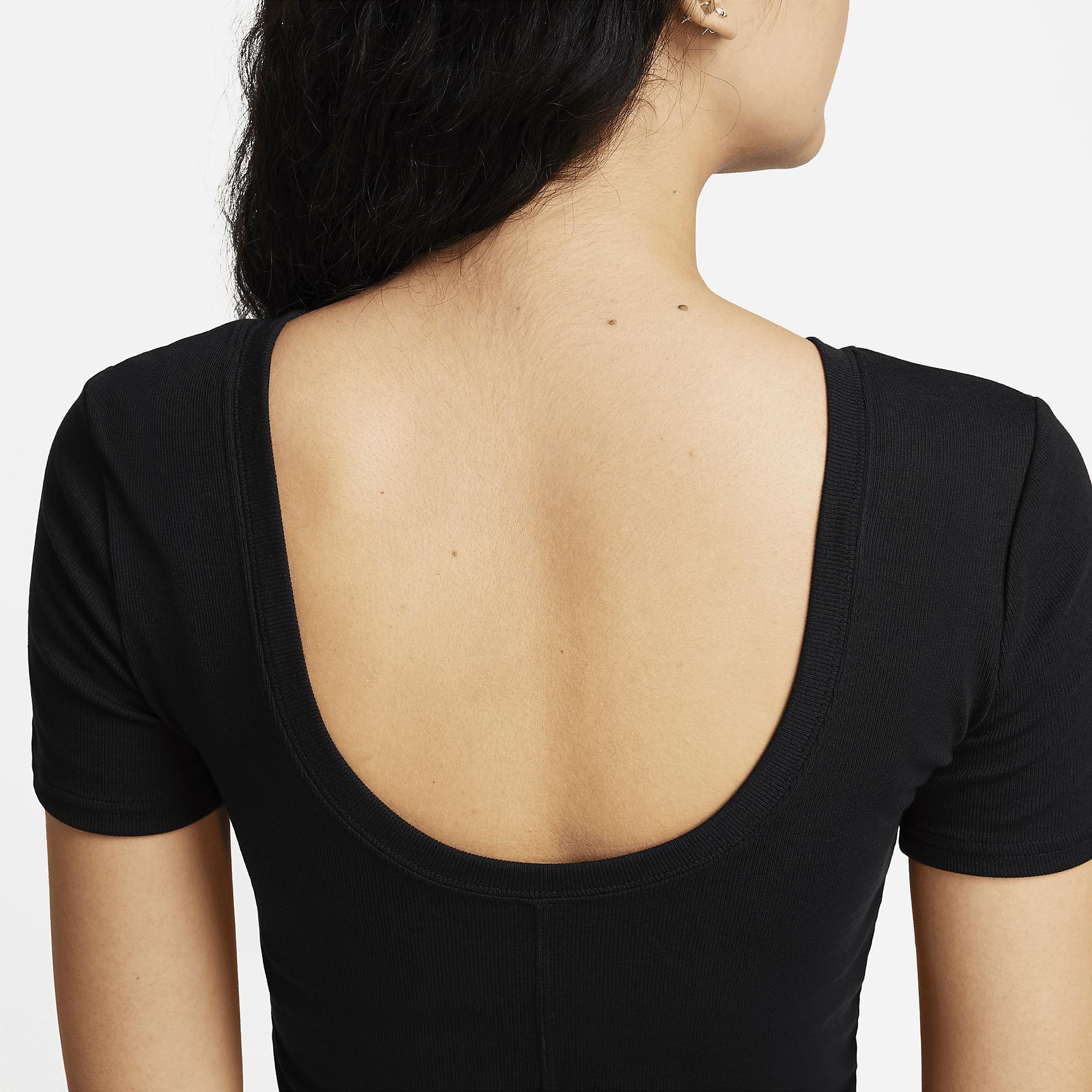 Nike Sportswear Chill Knit Women's Tight Scoop-Back Short-Sleeve Mini-Rib Top Product Image