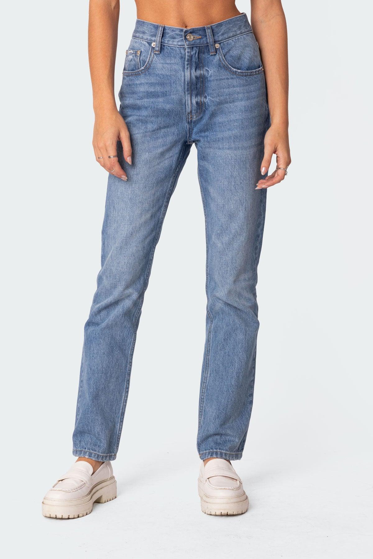Swift High Rise Straight Leg Jeans Product Image
