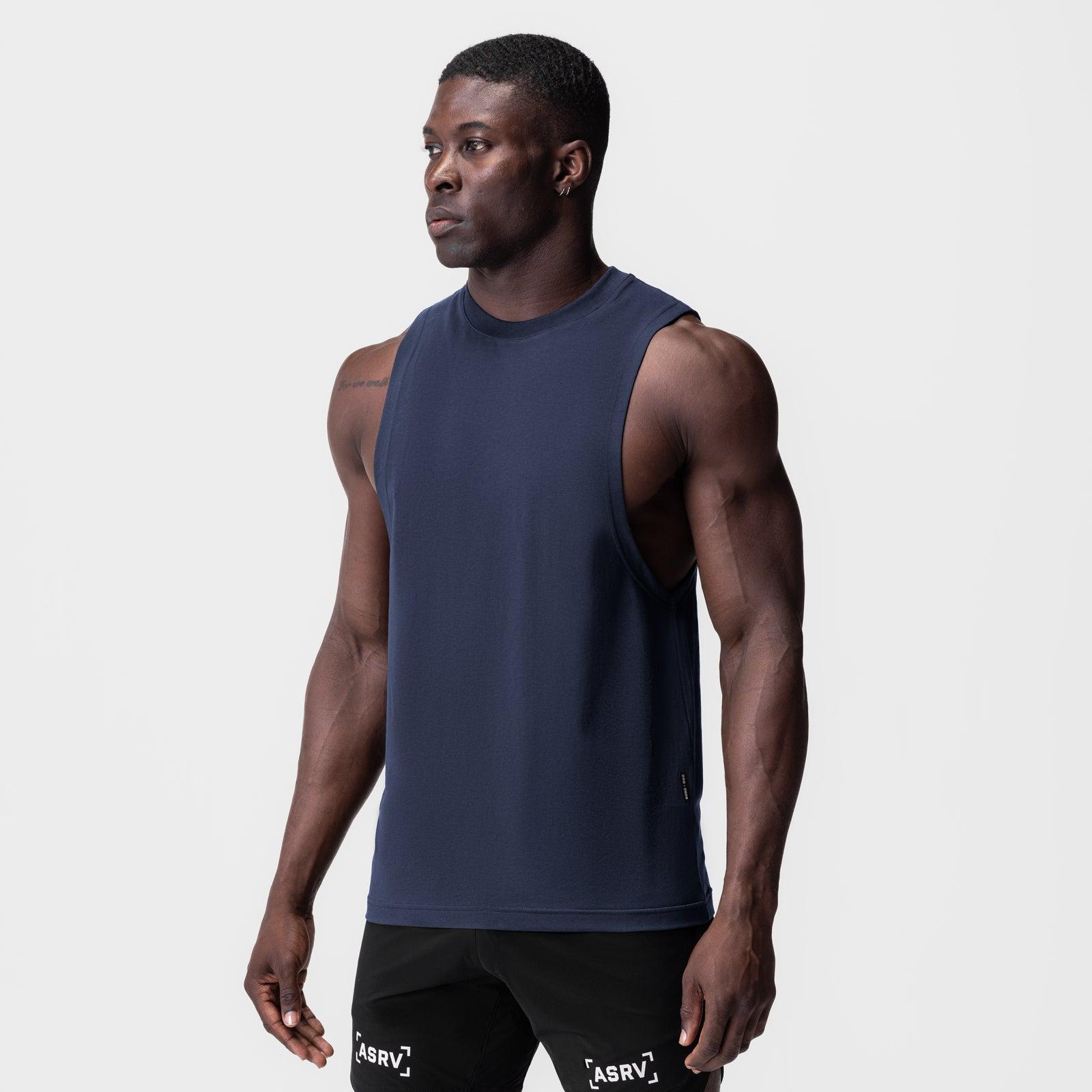 0926. Supima® Muscle Tank - Space Grey Product Image