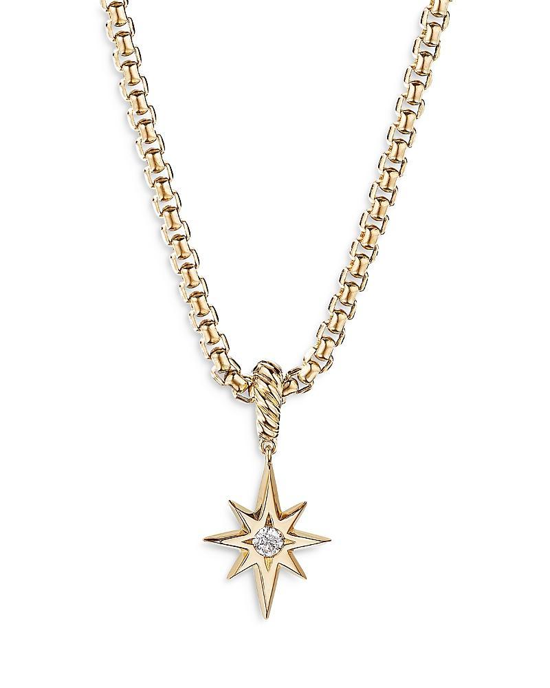 David Yurman Cable Collectibles North Star Birthstone Charm in 18K Yellow Gold with Garnet Product Image