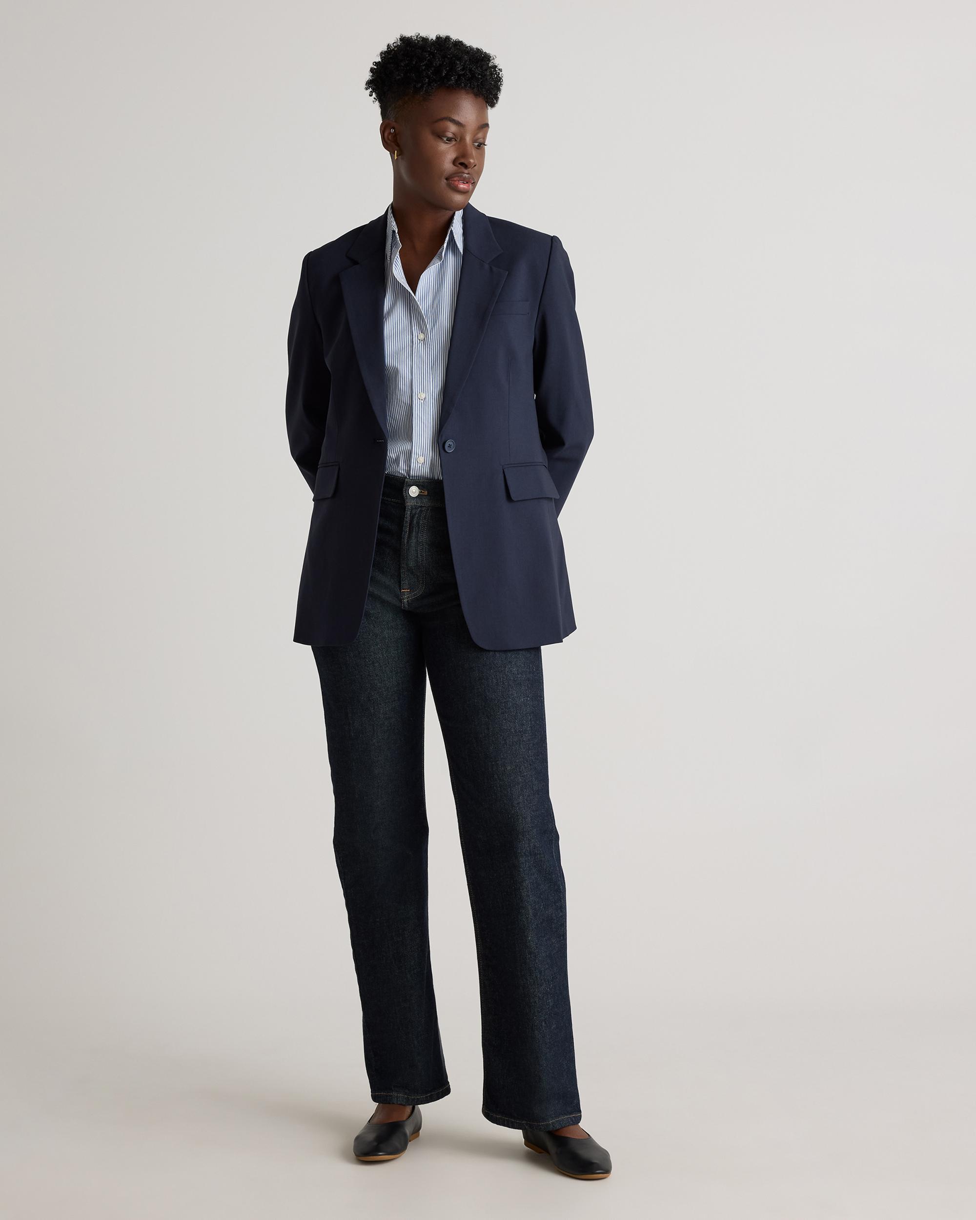 Quince | Women's Italian Wool Long Blazer Product Image