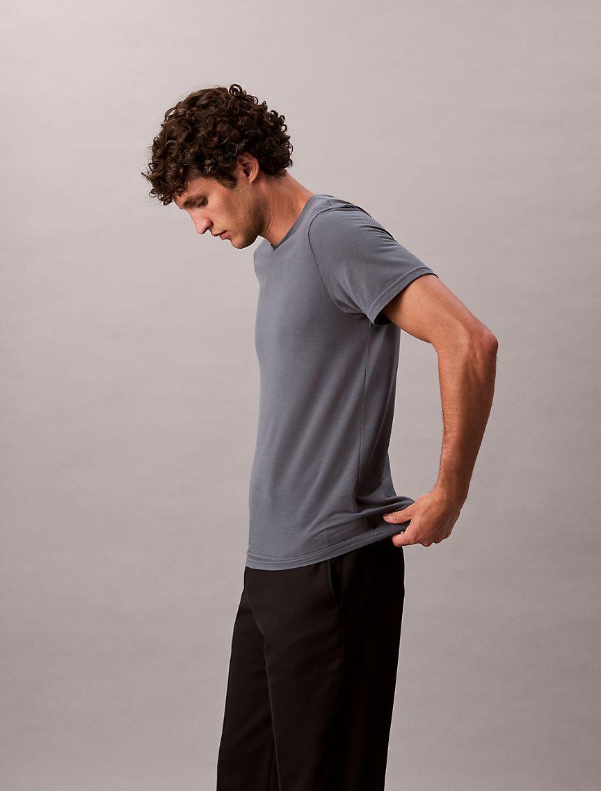 Calvin Klein Mens Modal Pique Classic T-Shirt - Beige Product Image