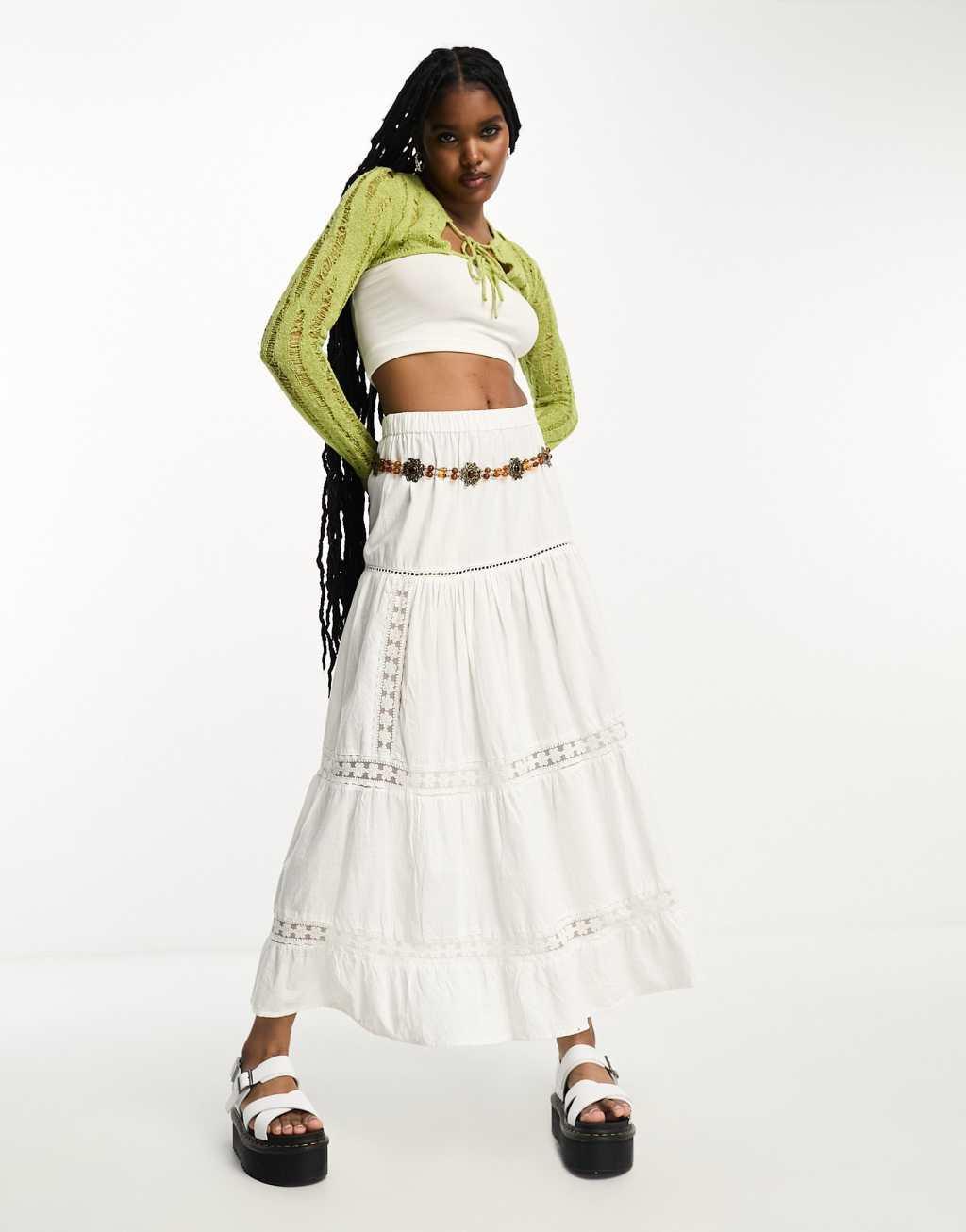 ASOS DESIGN crop tie front cardigan Product Image