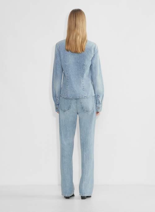 the 90s sculpt denim shirt Product Image