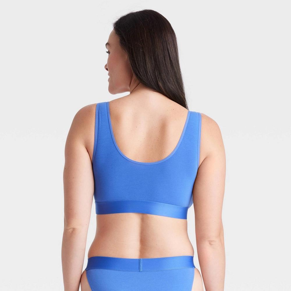 Womens Cotton Stretch Unlined Scoop Bralette - Auden M Product Image