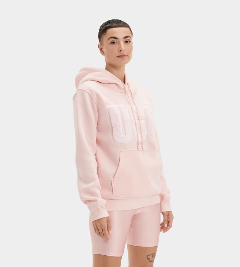 Womens Fuzzy Logo Hoodie Product Image