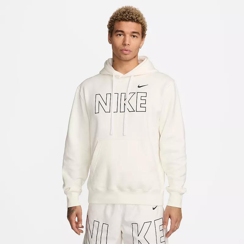 Big & Tall Nike Sportswear Club Fleece Brand Outline Pullover Hoodie, Mens Blue Product Image