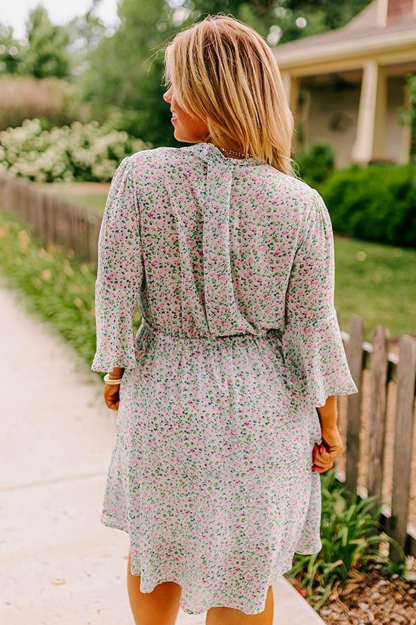 Headed Down Memory Lane Dress In Mint Curves Product Image