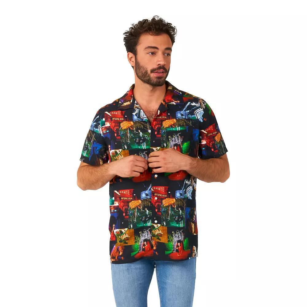 Men's OppoSuits Beetlejoice Halloween Hawaiian Shirt, Size: Medium, Multi Product Image