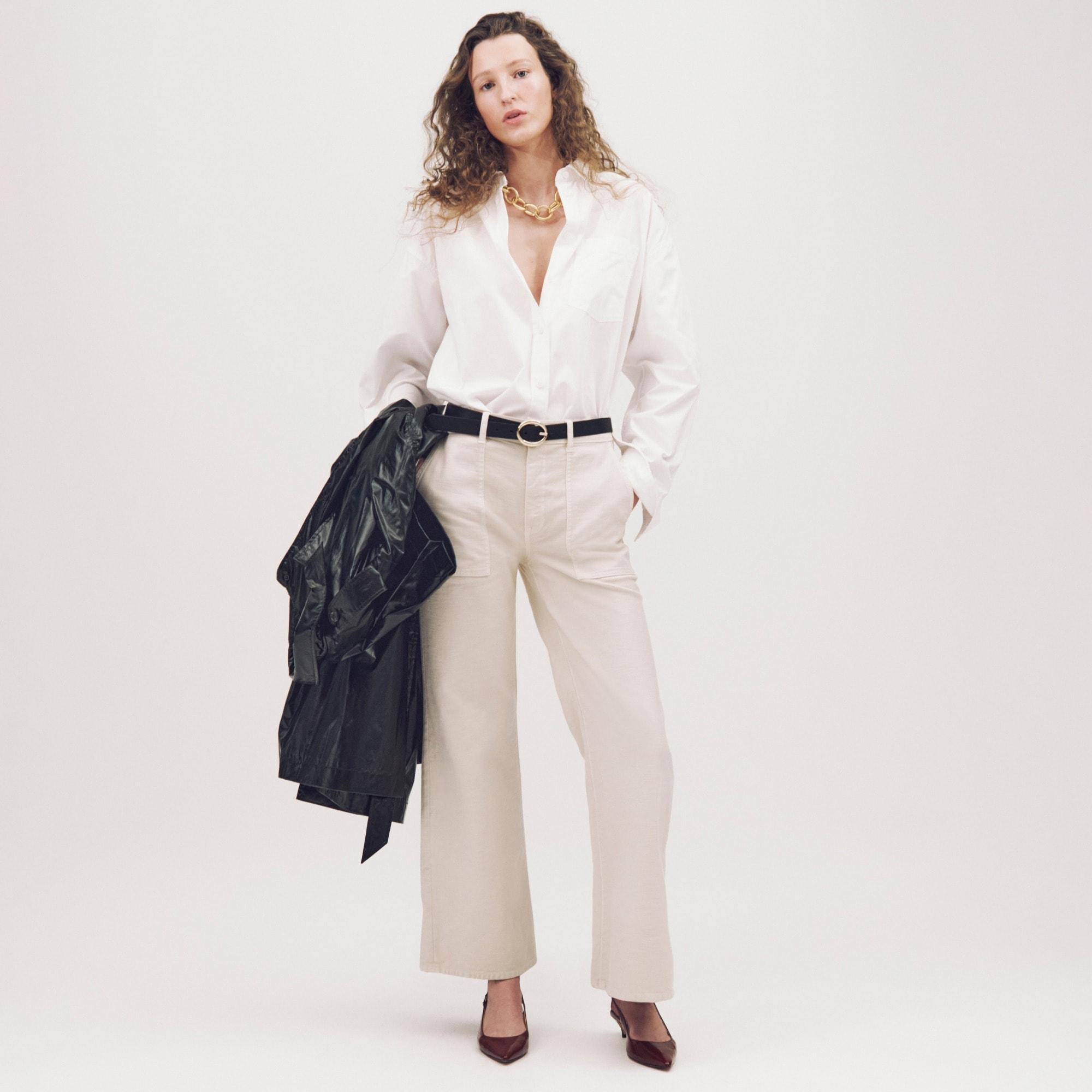 Camp-pocket wide-leg pant Product Image