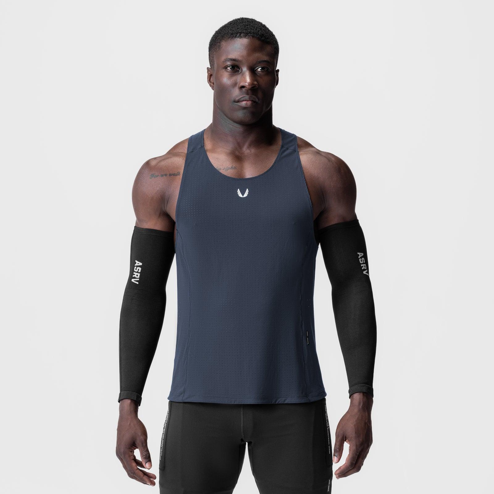 0949. Laser-Vent™ Singlet Tank - Navy Product Image