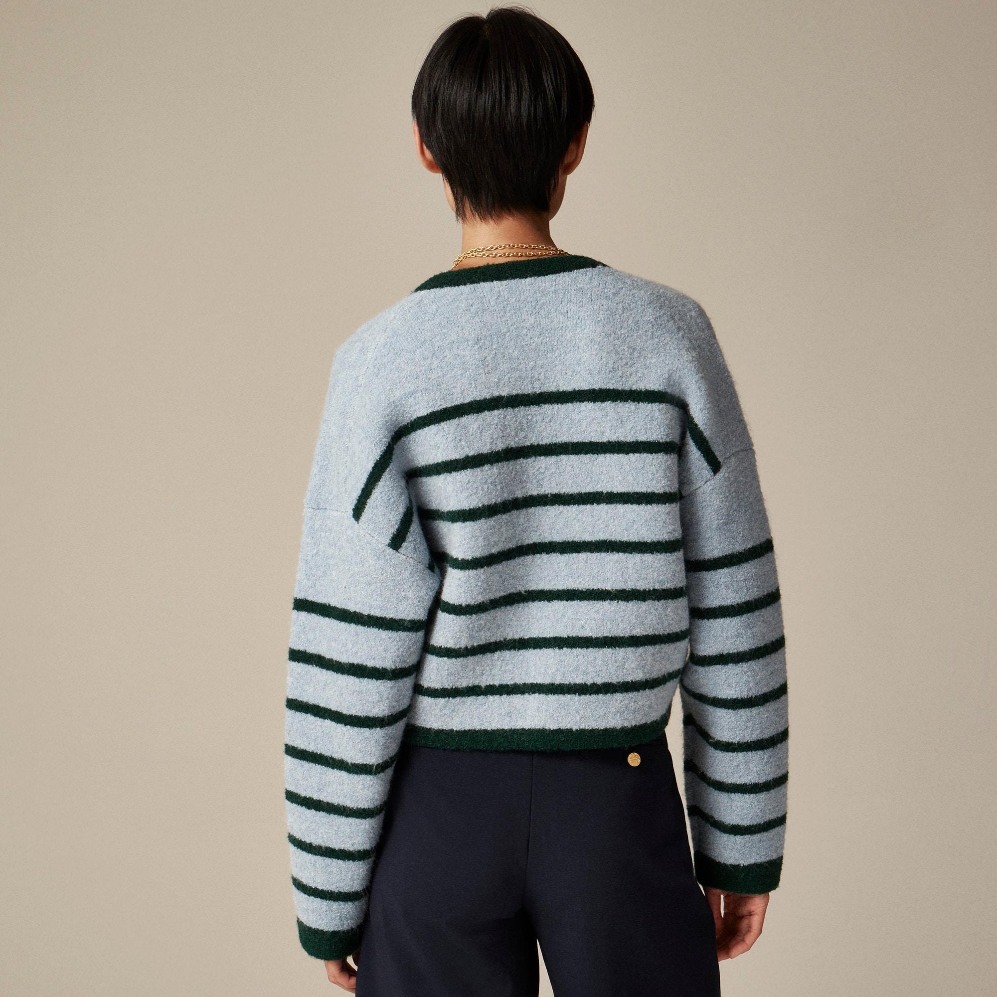 Patch-pocket lady jacket in double-faced wool blend Product Image