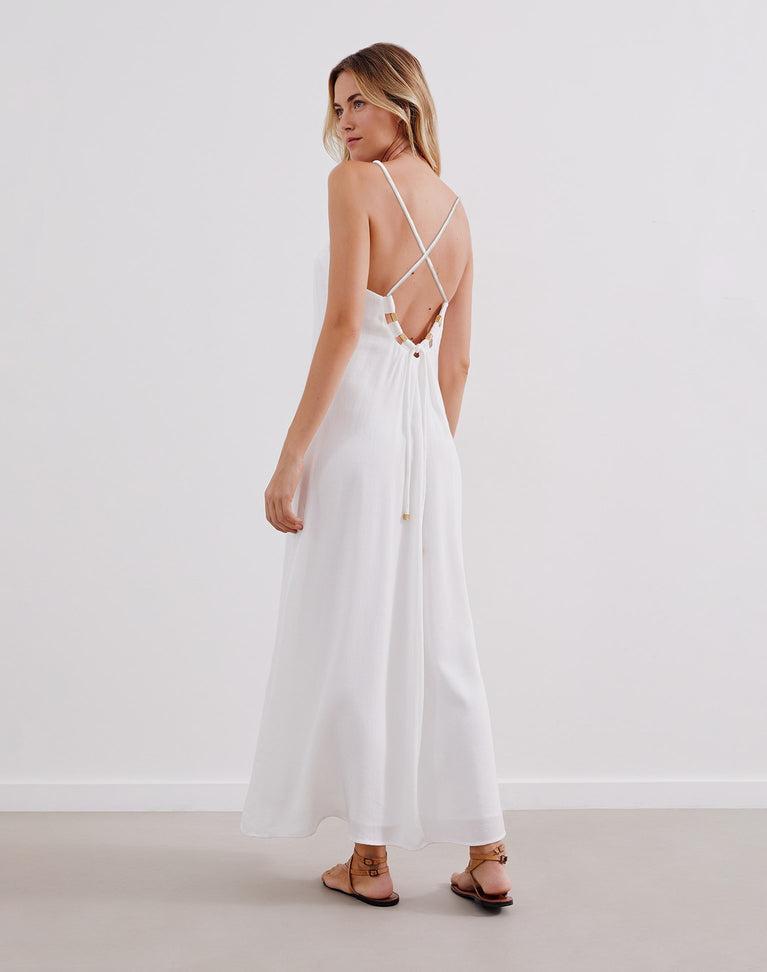 Zima Long Dress - Off White Product Image