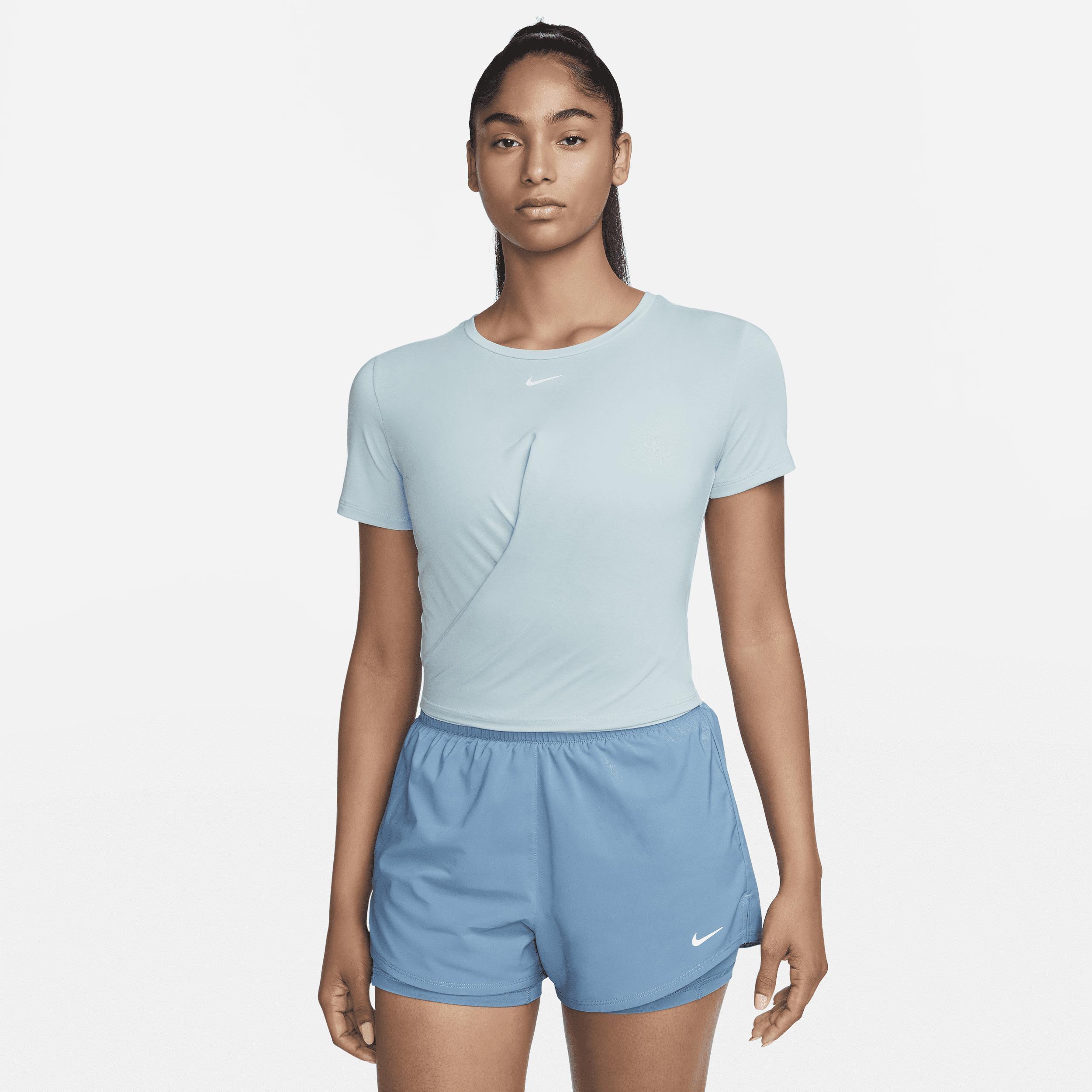 Nike Womens Dri-FIT One Luxe Twist Standard Fit Short-Sleeve Shirt Product Image