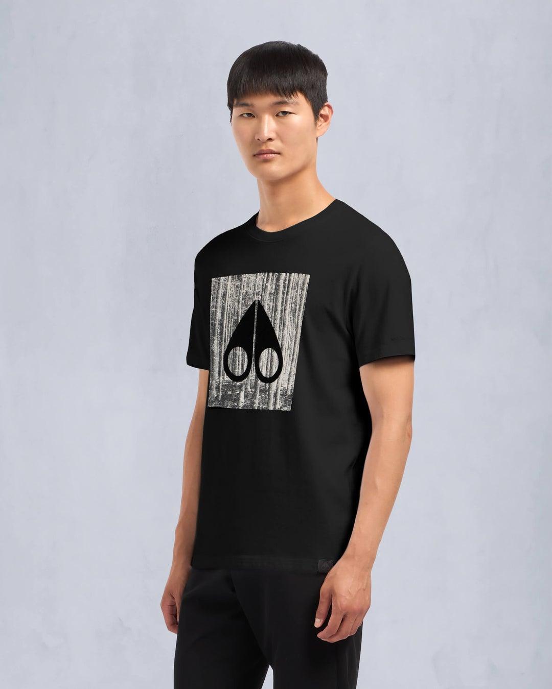 Moose Knuckles Mens Igneous Tee in Black Product Image