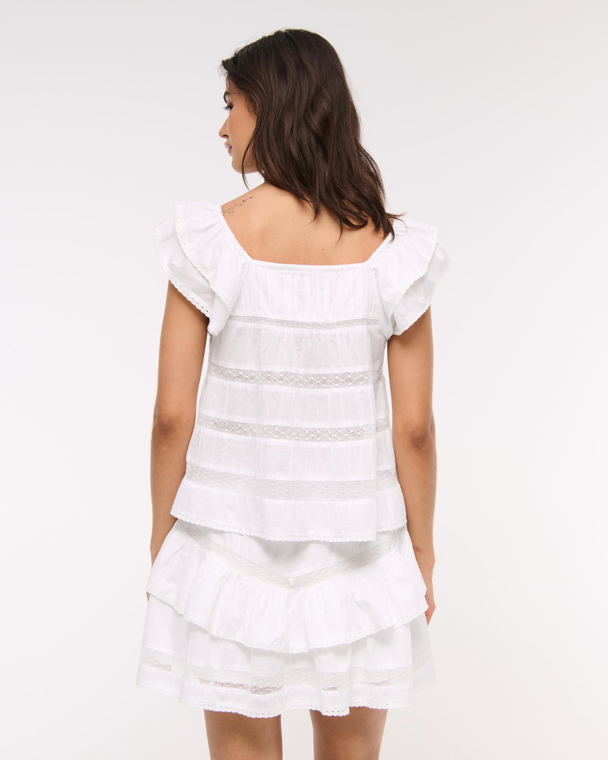 High Rise Drop-Waist Flirty Mini Skort Product Image