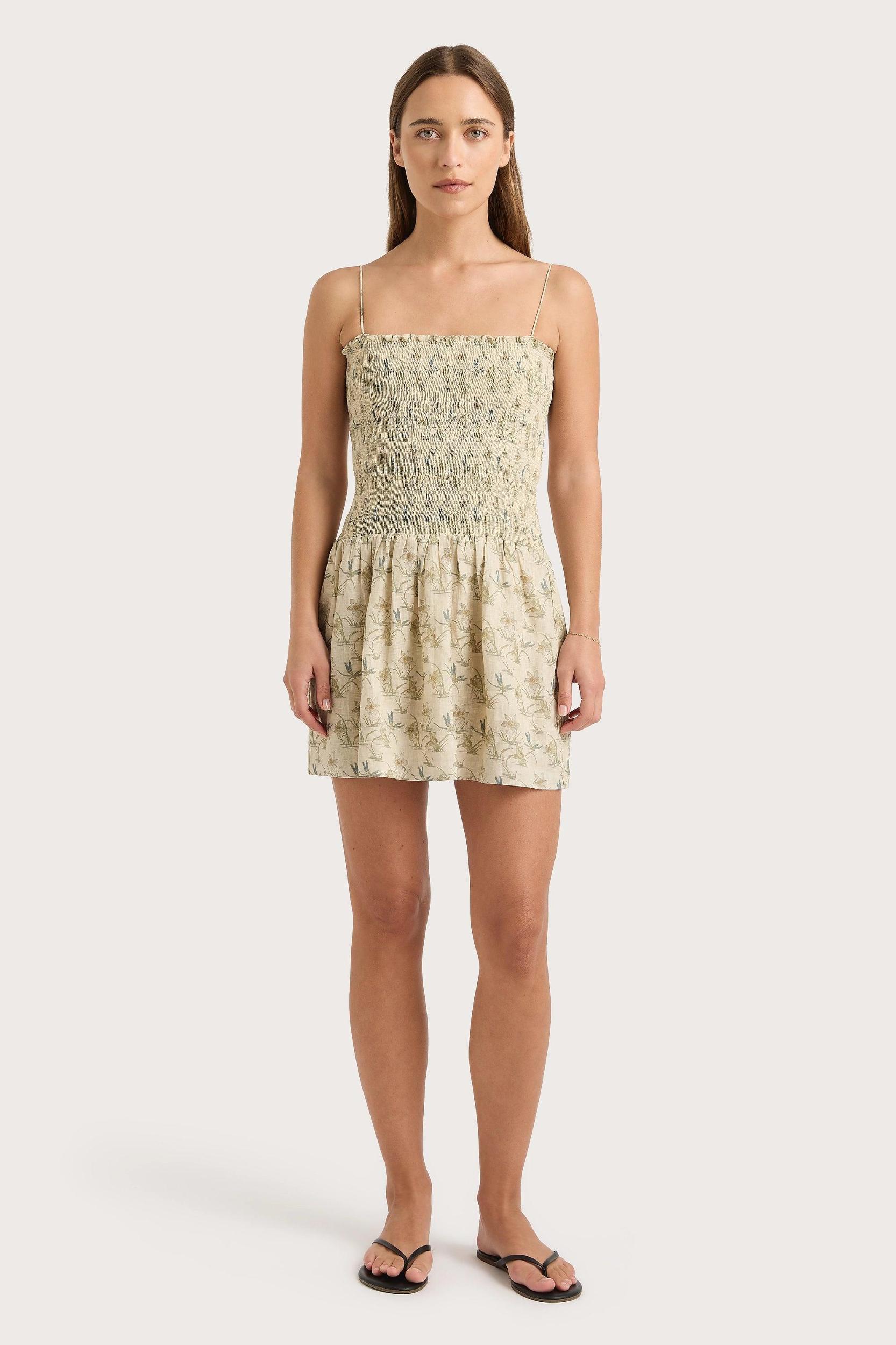 Geriba Mini Dress Daffodil Cream Product Image