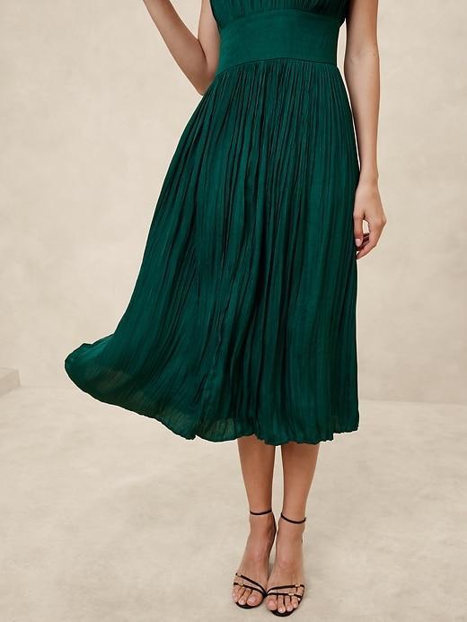 Pleated Midi Dress Product Image