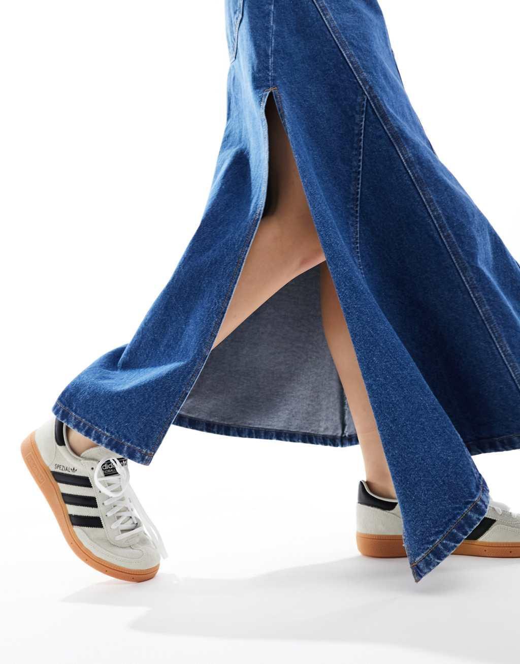 ASOS DESIGN DECONSTRUCTED denim midi skirt Product Image