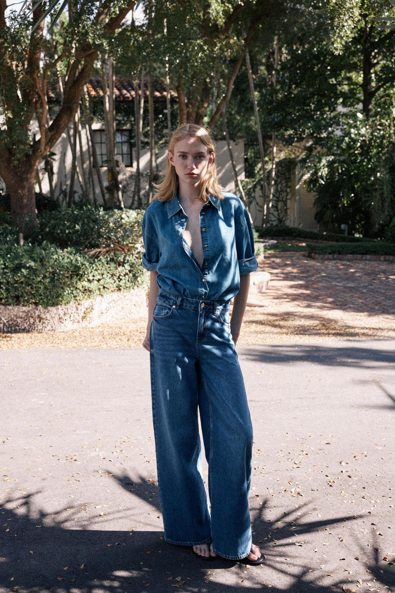 Z1975 BELTED DENIM SHIRT Product Image