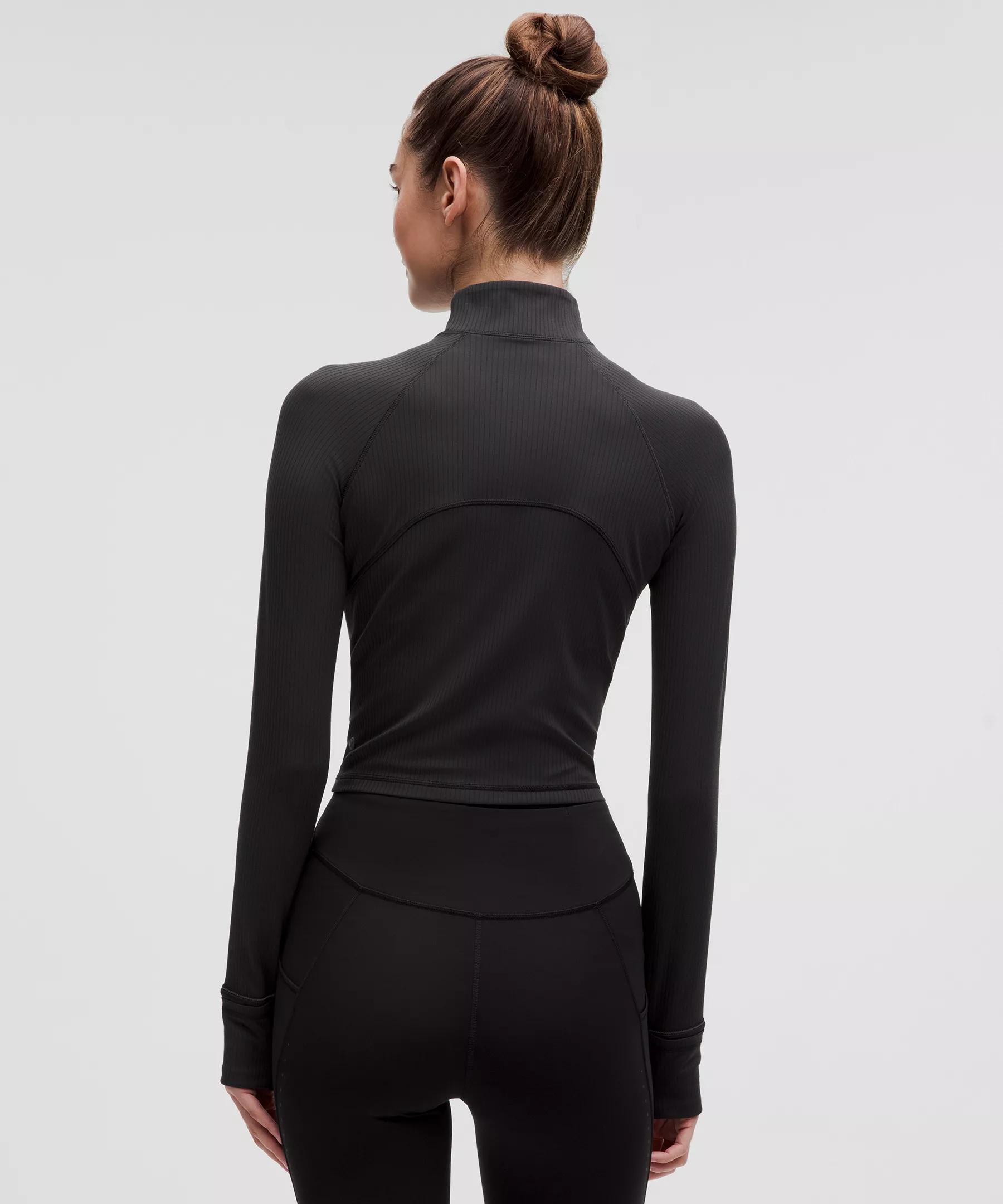 It's Rulu Ribbed Cropped Half Zip *Updated Product Image