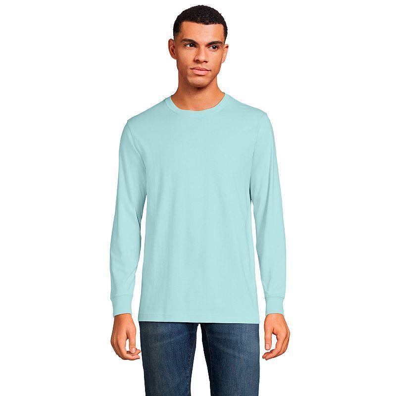Big & Tall Lands' End Super Tee, Men's, Size: Medium Tall, Black Product Image