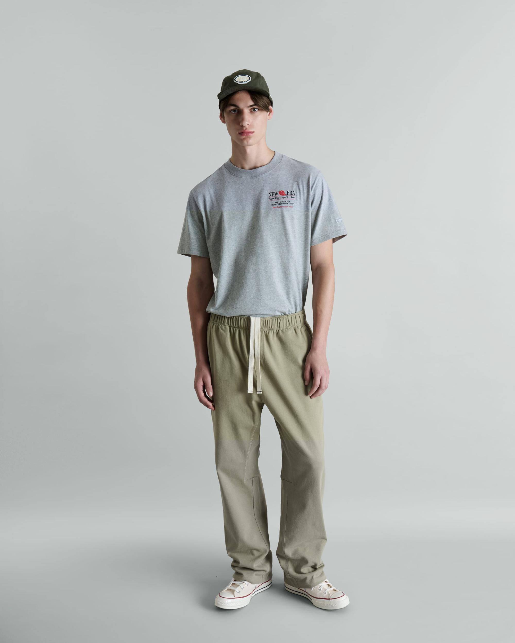 Sized Graphic Heather Gray T-Shirt Male Product Image