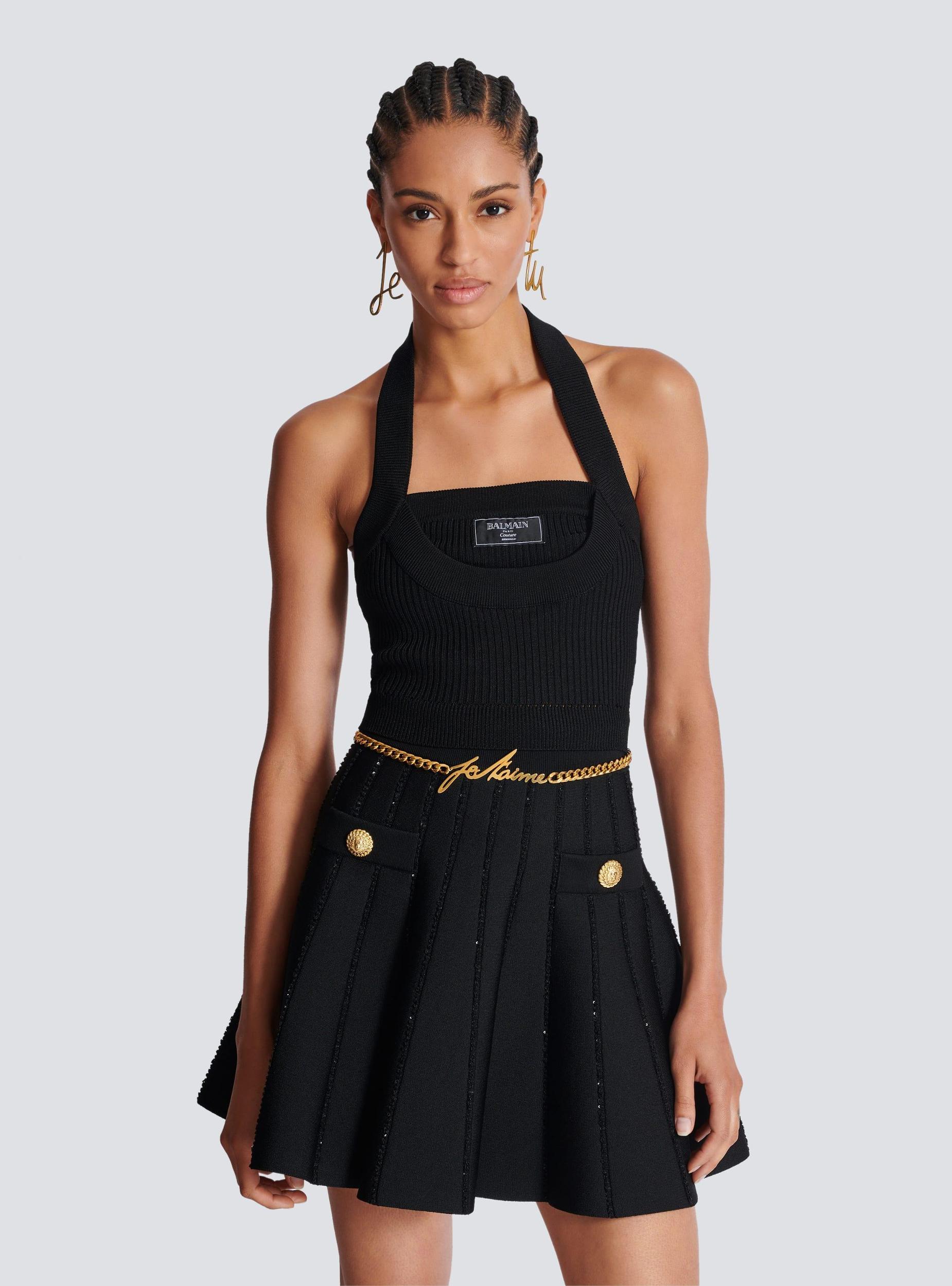 "Je t'aime" brass chain belt Product Image
