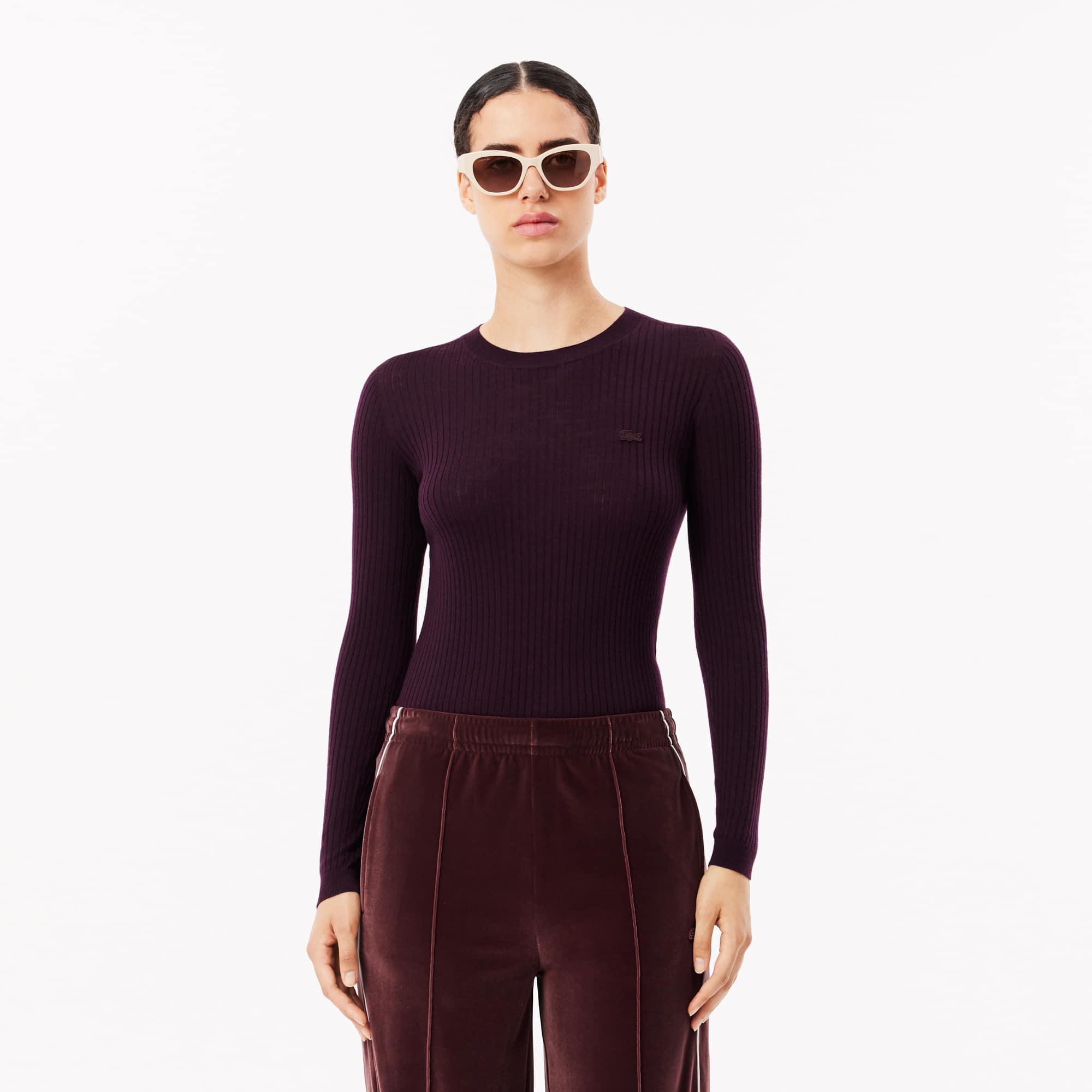 Women's Merino Wool 3D Rib Sweater Product Image