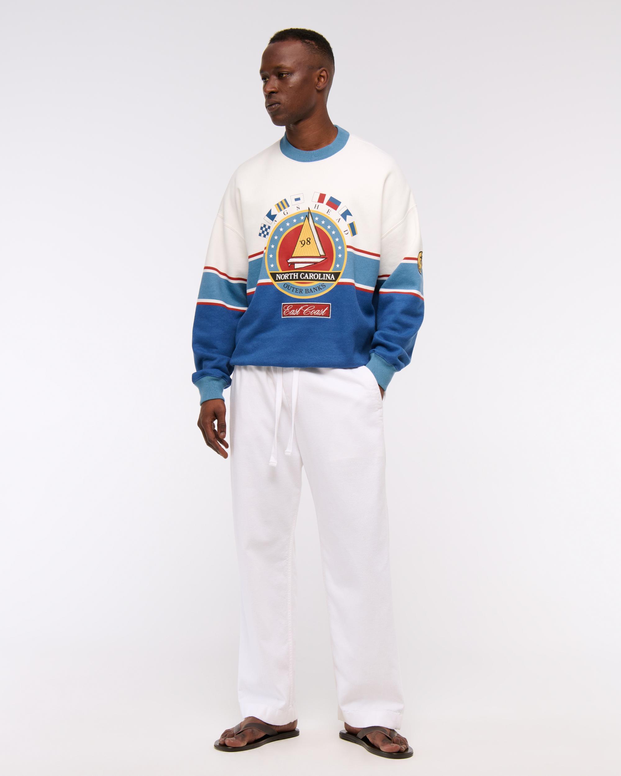 Nautical Graphic Crew Sweatshirt Product Image