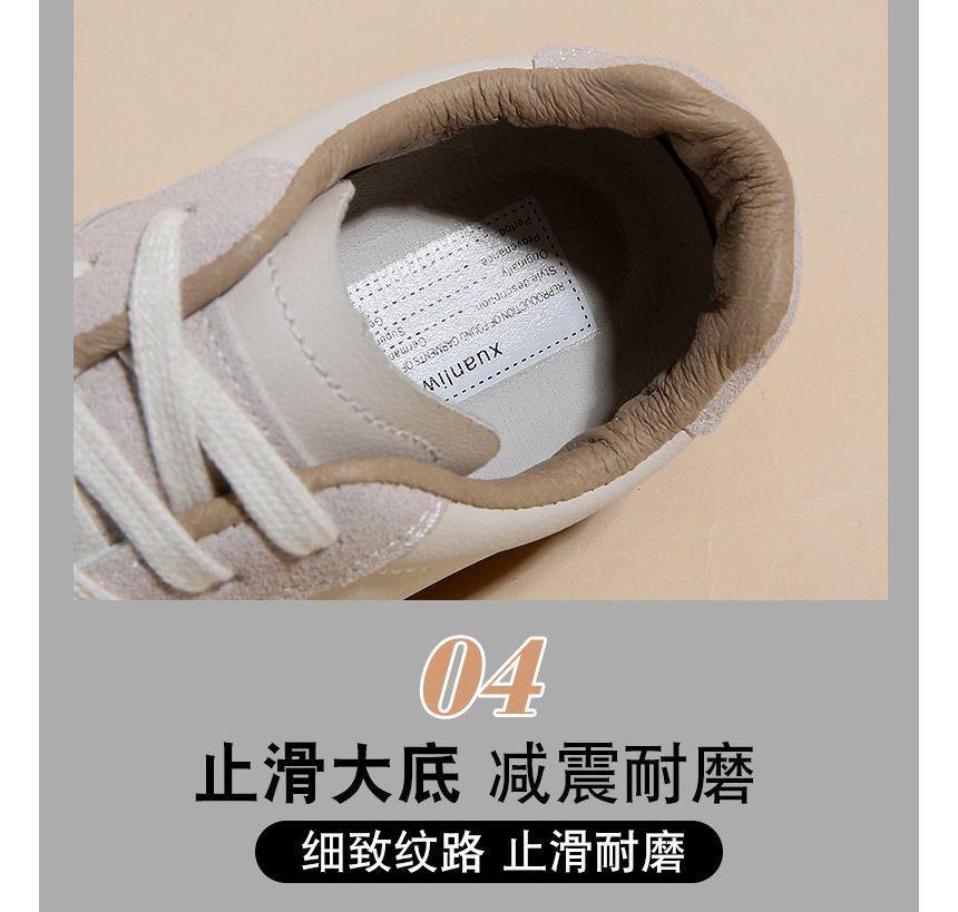 Contrast Panel Flat Sneakers Product Image