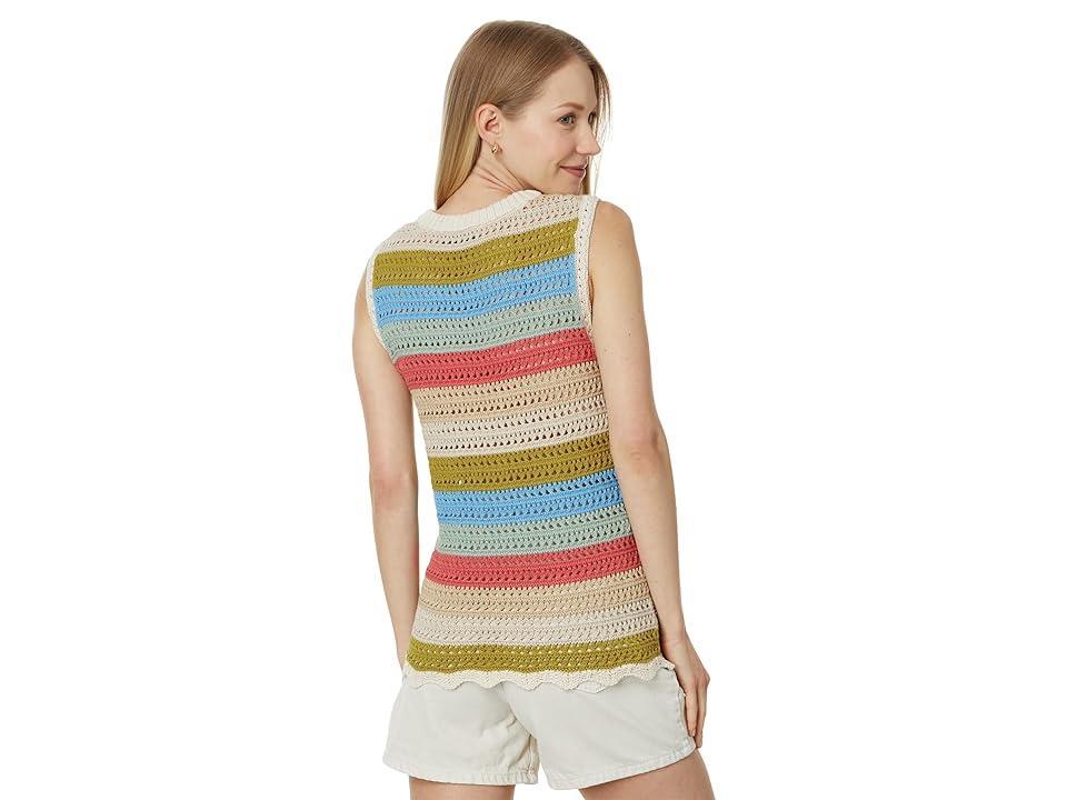 Pendleton S/L Stripe Sweater (Sandshell Stripe) Women's Sweater Product Image