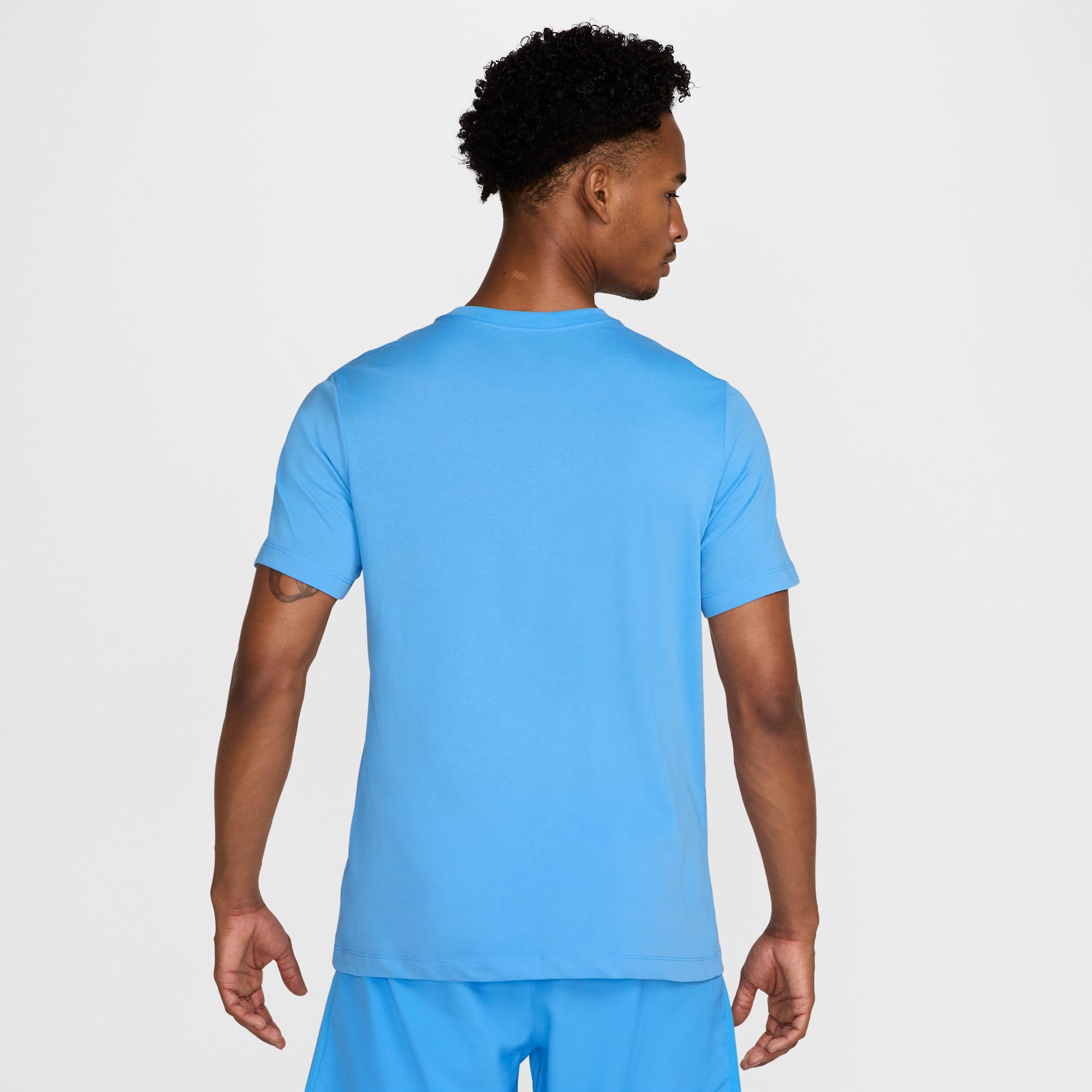 Men's Nike Dri-FIT Running Tee, Size: XL, University Blue Product Image