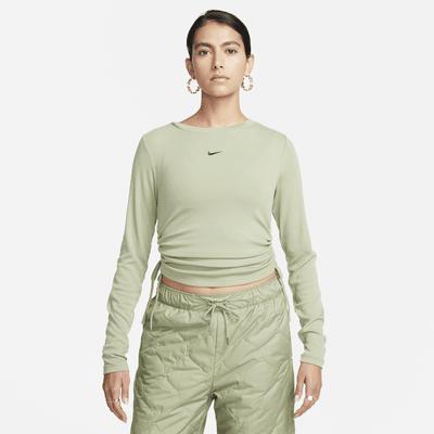 Nike Sportswear Essential Women's Ribbed Long-Sleeve Mod Crop Top Product Image