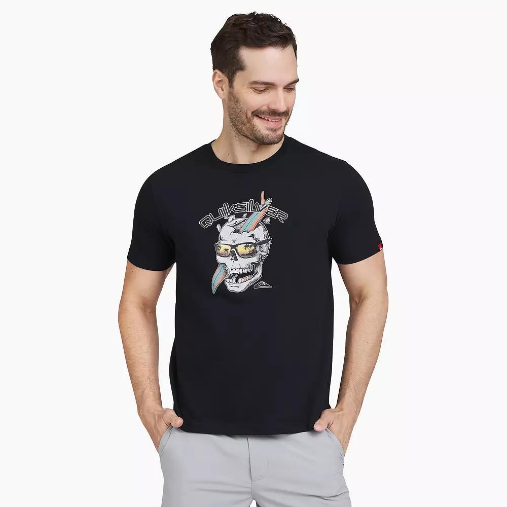 Men's Quiksilver Short Sleeve Graphic Tee, Size: XXL, Black Sunset Product Image