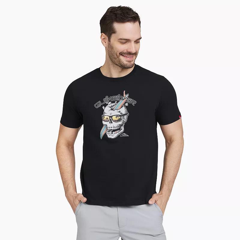 Men's Quiksilver Short Sleeve Graphic Tee, Size: XXL, Black Sunset Product Image