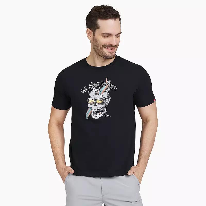 Men's Quiksilver Short Sleeve Graphic Tee, Size: XXL, Black Sunset Product Image