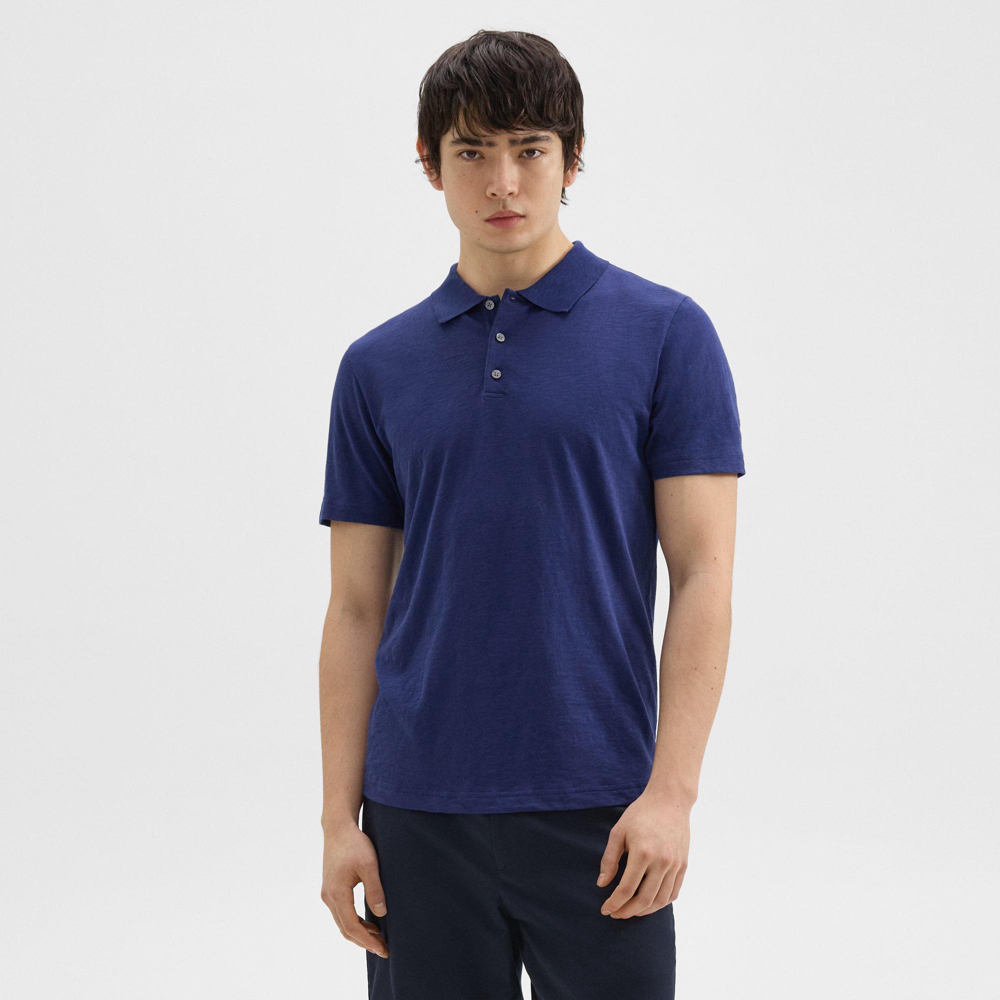 Slub Cotton Bron Polo Shirt | Theory Product Image