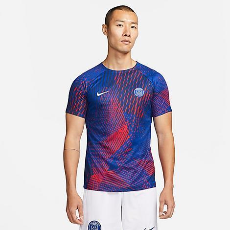 Mens Nike Blue Paris Saint-Germain 2022/23 Pre-Match Top Product Image